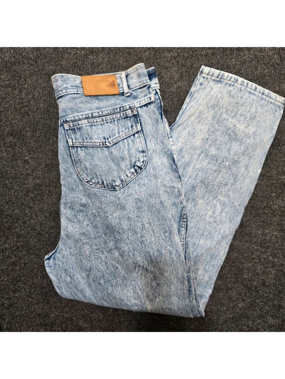 Vintage Points West High Rise Acid Wash Mom Jean Size 20 tapered 30x30 Hong Kong